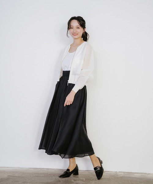 Sirin(シリン)の「エアリーギャザースカート【2サイズ展開】(スカート・レディース・ネイビー/ベージュ・SMALL/X-SMALL)」の15枚目の写真