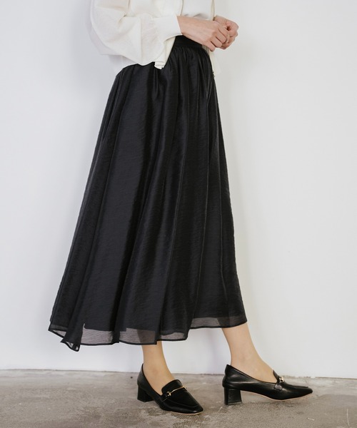 Sirin(シリン)の「エアリーギャザースカート【2サイズ展開】(スカート・レディース・ネイビー/ベージュ・SMALL/X-SMALL)」の19枚目の写真