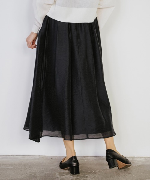 Sirin(シリン)の「エアリーギャザースカート【2サイズ展開】(スカート・レディース・ネイビー/ベージュ・SMALL/X-SMALL)」の20枚目の写真
