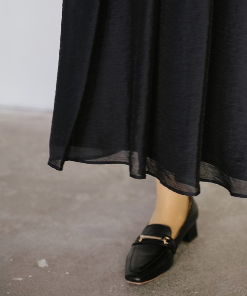 Sirin(シリン)の「エアリーギャザースカート【2サイズ展開】(スカート・レディース・ネイビー/ベージュ・SMALL/X-SMALL)」の22枚目の写真
