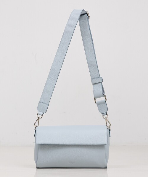 LOWELL things（ロウェル　シングス）の「Stri/レザークロスボディバッグ（ボディバッグ/ウエストポーチ・レディース・ブラック/ライトブルー/アイボリー・フリー）」の14枚目の写真
