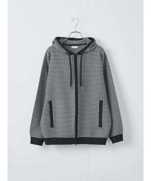 TRANSITION(トランジション)の「【TRANSITION】9GGニットパーカー(パーカー・メンズ・ネイビー系/ブラック系1・4/2/3)」の1枚目の写真