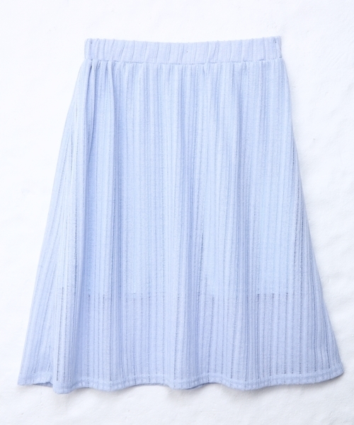 Chico（チコ）の「レース透かしスカート（スカート・レディース・ホワイト/ネイビー/ライトブルー・FREE）」の2枚目の写真