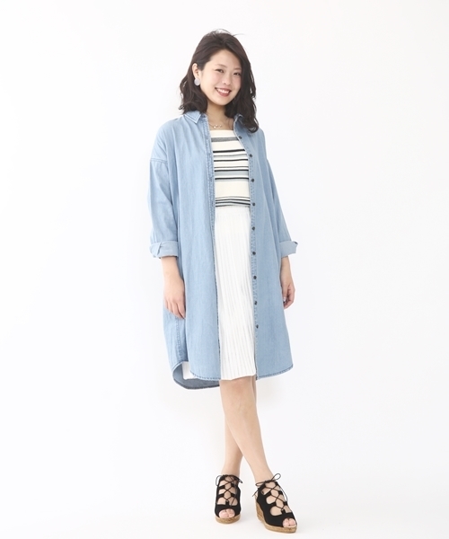 Chico（チコ）の「レース透かしスカート（スカート・レディース・ホワイト/ネイビー/ライトブルー・FREE）」の4枚目の写真