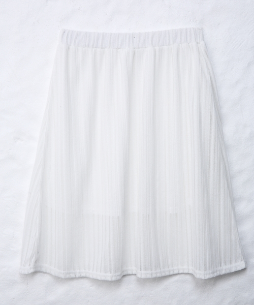 Chico（チコ）の「レース透かしスカート（スカート・レディース・ホワイト/ネイビー/ライトブルー・FREE）」の6枚目の写真