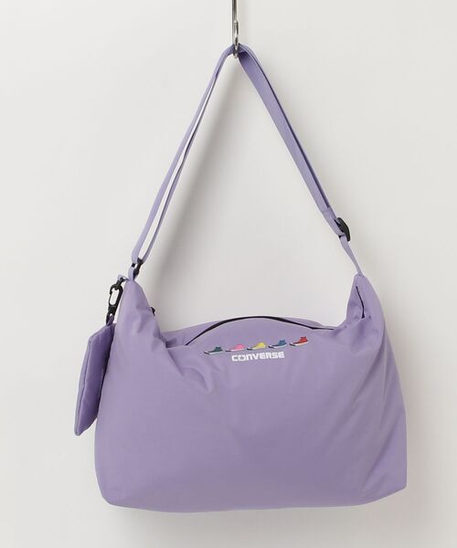 CONVERSE（コンバース）の「【CONVERSE/コンバース】SNEAKERS PRINT ONE SHOULDER（ショルダーバッグ・レディース・ライトパープル/ブラック/オフホワイト・FREE）」の3枚目の写真