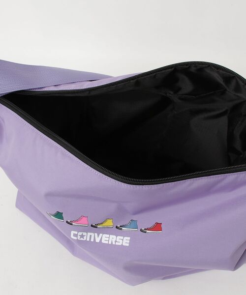 CONVERSE（コンバース）の「【CONVERSE/コンバース】SNEAKERS PRINT ONE SHOULDER（ショルダーバッグ・レディース・ライトパープル/ブラック/オフホワイト・FREE）」の6枚目の写真