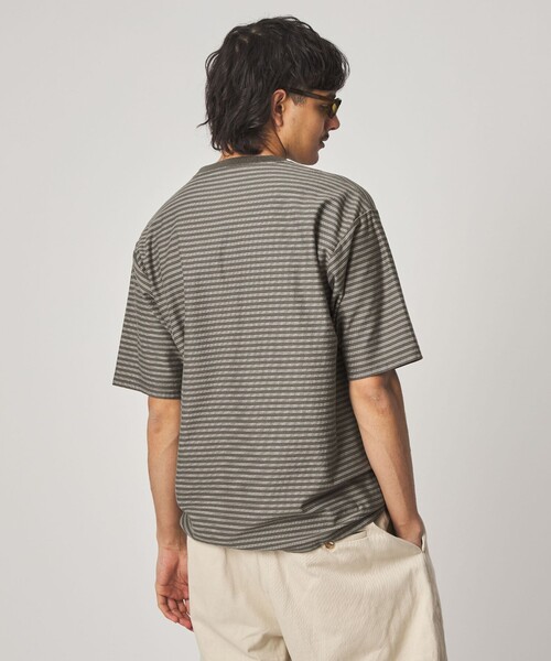 【MD.BROWN】<Steven Alan> オーガニックコットン ボーダー ショートスリーブ Tシャツ NARROW Steven Alan＞ オーガニックコットン ボーダー ショートスリーブ T