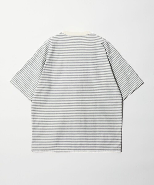 Steven Alan(スティーブンアラン)の「<Steven Alan> オーガニックコットン ボーダー ショートスリーブ Tシャツ(Tシャツ/カットソー・メンズ・ネイビー/ダークブラウン/オリーブ/ブラック/オフホワイト・XL/L/S/M)」の19枚目の写真