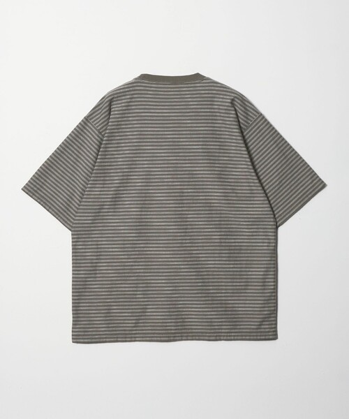 Steven Alan＞ オーガニックコットン ボーダー ショートスリーブ T