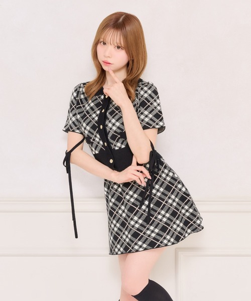 apres jour（アプレジュール）の「【セット着用可能】袖リボンチェックニットトップス（ニット/セーター・レディース・グレー/ピンクベージュ/ブラック・フリー/X-LARGE）」の20枚目の写真