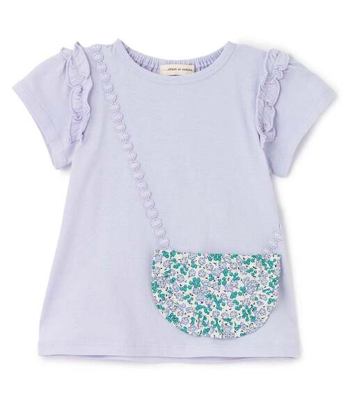 sense of wonder（センスオブワンダー）の「ポシェット半袖Tシャツ（Tシャツ/カットソー・キッズ・オフホワイト/ラベンダー・130cm/120cm/110cm/100cm/90cm）」の2枚目の写真