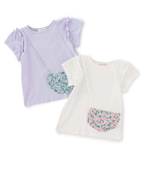 sense of wonder（センスオブワンダー）の「ポシェット半袖Tシャツ（Tシャツ/カットソー・キッズ・オフホワイト/ラベンダー・130cm/120cm/110cm/100cm/90cm）」の9枚目の写真