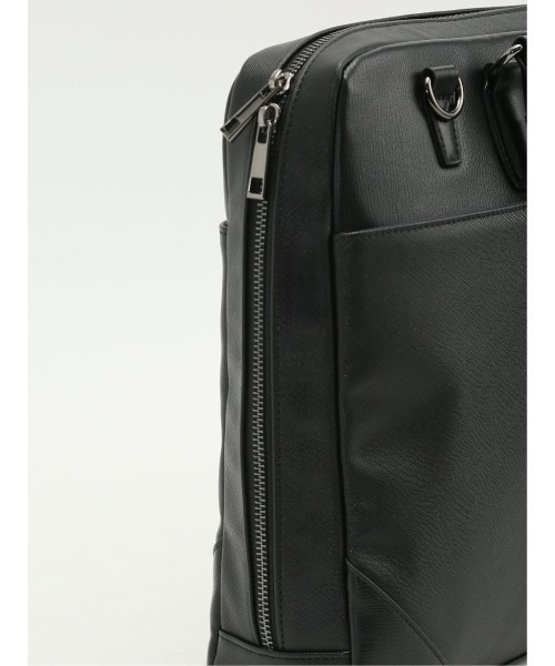 TAKA-Q(タカキュー)の「ブリーフ バッグ メンズ ビジネス 鞄 2WAY A4対応 クッションポケット 合成皮革 切替(ビジネスバッグ・メンズ・グレー系その他2/ブラック・FREE)」の14枚目の写真