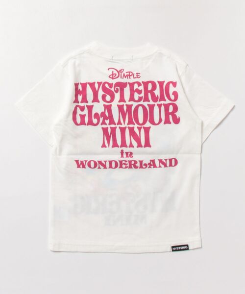 HYSTERIC MINI(ヒステリックミニ)の「HYSTERIC MINI IN WONDERLAND 半袖Tシャツ(Tシャツ/カットソー・キッズ・ブラック/ホワイト・100)」の3枚目の写真