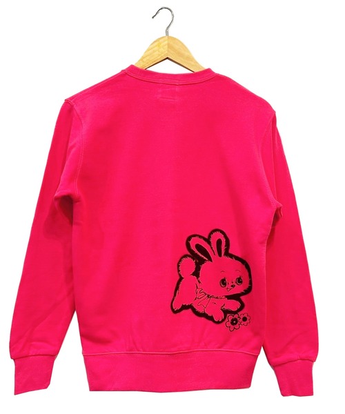 KawaeKayo(カワエカヨ)の「Pyon Pyon-TR(スウェット・レディース・ベージュ/チェリーピンク・XL/S/L/XXL/M)」の7枚目の写真