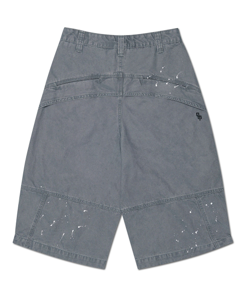 NOMANUAL(NOMANUAL)の「PAINTED DOUBLE KNEE SHORTS - WASHED GRAY(その他パンツ・レディース・その他・MEDIUM/LARGE/X-LARGE/SMALL)」の3枚目の写真