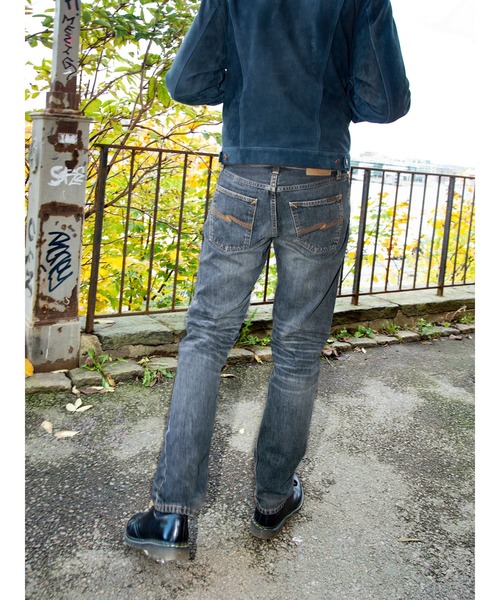 Nudie Jeans(ヌーディージーンズ)の「Nudie Jeans/ヌーディージーンズ Gritty Jackson / レギュラーフィットストレートジーンズ / Sand Tracks / レングス30(デニムパンツ・メンズ・ライトインディゴブルー・29/30/31/32/33/34)」の14枚目の写真