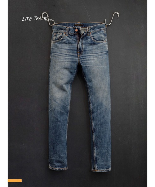 Nudie Jeans(ヌーディージーンズ)の「Nudie Jeans/ヌーディージーンズ Gritty Jackson / レギュラーフィットストレートジーンズ / Sand Tracks / レングス30(デニムパンツ・メンズ・ライトインディゴブルー・29/30/31/32/33/34)」の2枚目の写真