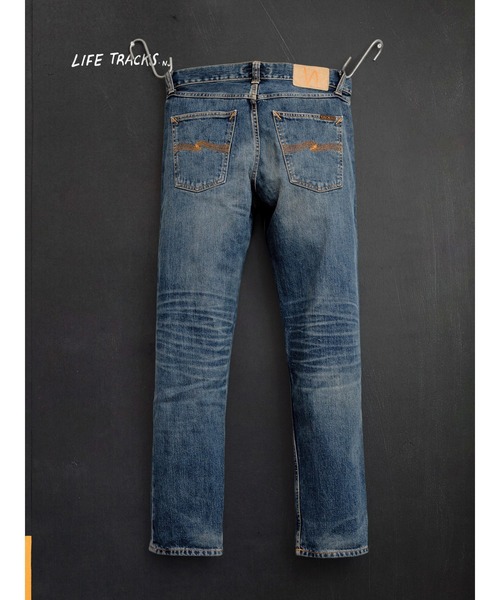 Nudie Jeans(ヌーディージーンズ)の「Nudie Jeans/ヌーディージーンズ Gritty Jackson / レギュラーフィットストレートジーンズ / Sand Tracks / レングス30(デニムパンツ・メンズ・ライトインディゴブルー・29/30/31/32/33/34)」の3枚目の写真
