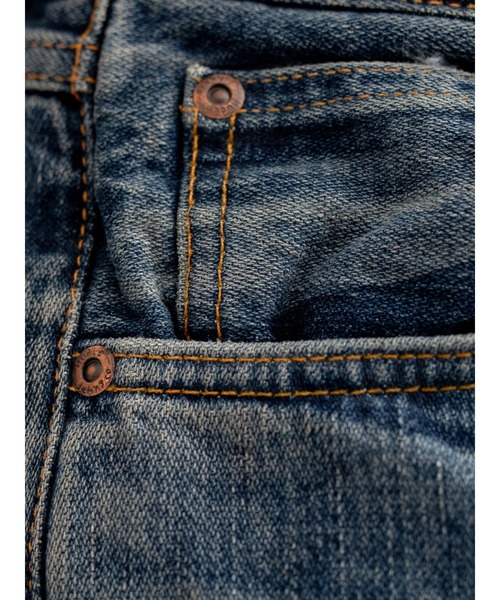 Nudie Jeans(ヌーディージーンズ)の「Nudie Jeans/ヌーディージーンズ Gritty Jackson / レギュラーフィットストレートジーンズ / Sand Tracks / レングス30(デニムパンツ・メンズ・ライトインディゴブルー・29/30/31/32/33/34)」の8枚目の写真