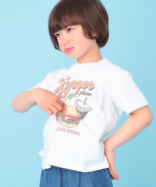 THE SHOP TK (ザ ショップ ティーケー )の「天竺アソート アメカジプリント 半袖Tシャツ ロゴ・キャット・ハンバーガー(Tシャツ/カットソー・キッズ・ライトグレー系/ネイビー系/オフホワイト/スミクロ/ピンク系その他/アイボリー系3/ベージュ系その他6・16/12/11/15 /14/13)」の11枚目の写真