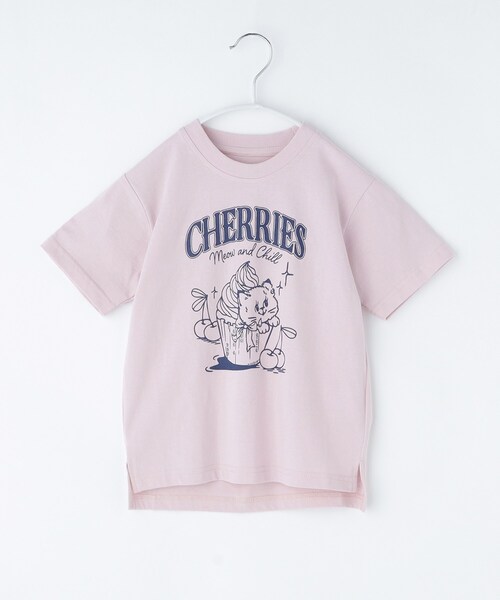 THE SHOP TK (ザ ショップ ティーケー )の「天竺アソート アメカジプリント 半袖Tシャツ ロゴ・キャット・ハンバーガー(Tシャツ/カットソー・キッズ・ライトグレー系/ネイビー系/オフホワイト/スミクロ/ピンク系その他/アイボリー系3/ベージュ系その他6・16/12/11/15 /14/13)」の21枚目の写真
