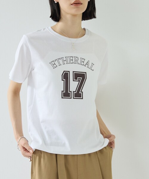 GALLEST（ギャレスト）の「ナンバリングTシャツ（Tシャツ/カットソー・レディース・ベージュ/ホワイト/ブラック・38）」の13枚目の写真