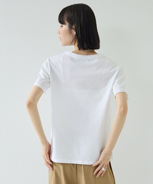 GALLEST（ギャレスト）の「ナンバリングTシャツ（Tシャツ/カットソー・レディース・ベージュ/ホワイト/ブラック・38）」の15枚目の写真