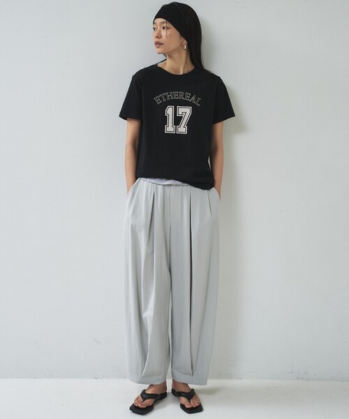 GALLEST（ギャレスト）の「ナンバリングTシャツ（Tシャツ/カットソー・レディース・ベージュ/ホワイト/ブラック・38）」の17枚目の写真