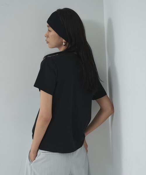 GALLEST（ギャレスト）の「ナンバリングTシャツ（Tシャツ/カットソー・レディース・ベージュ/ホワイト/ブラック・38）」の5枚目の写真