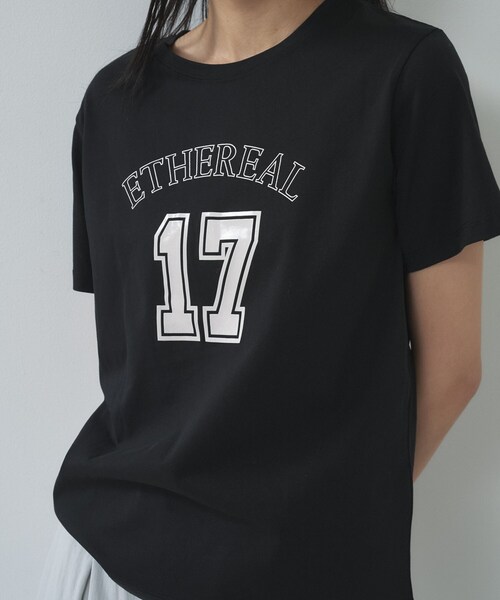 GALLEST（ギャレスト）の「ナンバリングTシャツ（Tシャツ/カットソー・レディース・ベージュ/ホワイト/ブラック・38）」の6枚目の写真