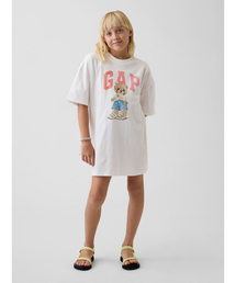 GAP | オーバーサイズ GAPロゴ Tシャツワンピース (キッズ)(ワンピース)