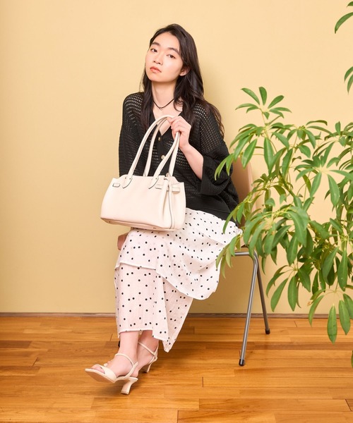 mysty woman(ミスティウーマン)の「ドットティアードスカート 678872(スカート・レディース・ブルー系その他/ホワイト系その他・FREE)」の10枚目の写真