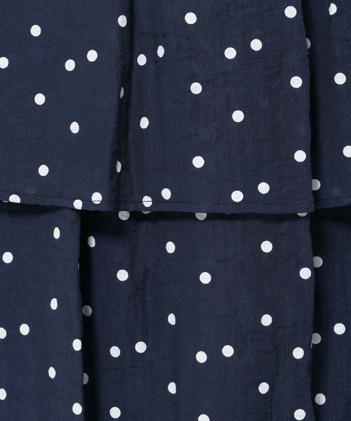 mysty woman(ミスティウーマン)の「ドットティアードスカート 678872(スカート・レディース・ブルー系その他/ホワイト系その他・FREE)」の7枚目の写真