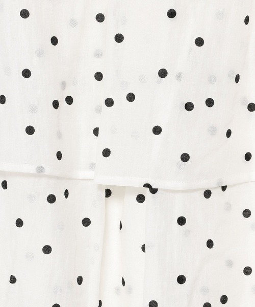 mysty woman(ミスティウーマン)の「ドットティアードスカート 678872(スカート・レディース・ブルー系その他/ホワイト系その他・FREE)」の8枚目の写真