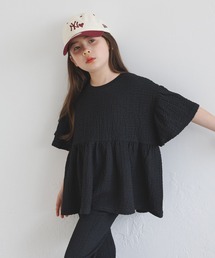 BAYFLOW（ベイフロー）の「[セットアップで着用可能☆]楊柳フリルチュニック(KIDS)（Tシャツ/カットソー）」
