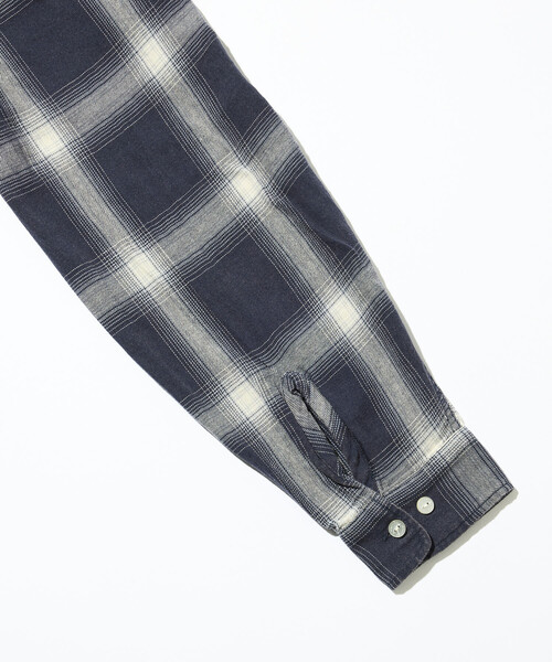 NAUTICA/ノーティカ ブリーチ オンブレ L/S オープンカラーチェック