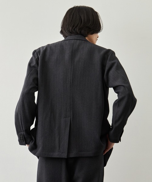 CITY TOKYO(シティトウキョウ)の「【CITY TOKYO】Mix herringbone ダブルジャケット(テーラードジャケット・メンズ・ブラウン/ダークグレー・1/2)」の5枚目の写真