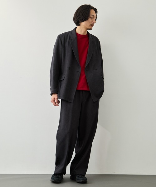 CITY TOKYO(シティトウキョウ)の「【CITY TOKYO】Mix herringbone ダブルジャケット(テーラードジャケット・メンズ・ブラウン/ダークグレー・1/2)」の6枚目の写真