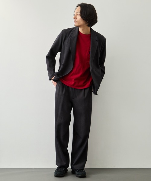 CITY TOKYO(シティトウキョウ)の「【CITY TOKYO】Mix herringbone ダブルジャケット(テーラードジャケット・メンズ・ブラウン/ダークグレー・1/2)」の7枚目の写真