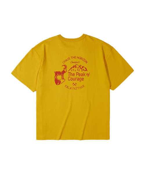 KALAPATTHAR（カラパタール）の「BACK DEER GRAPHIC SHORT-SLEEVED T-SHIRT - YELLOW（Tシャツ/カットソー・メンズ・その他・LARGE/X-LARGE/MEDIUM）」の5枚目の写真