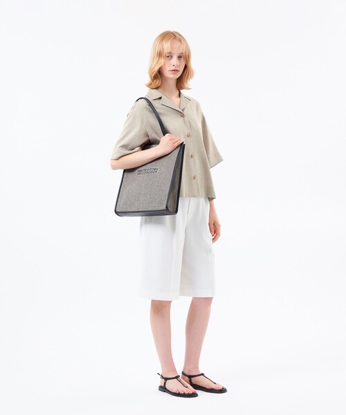 MACKINTOSH PHILOSOPHY(マッキントッシュ フィロソフィー)の「【WEB&一部店舗限定】ドライタッチオックスシャツ(シャツ/ブラウス・レディース・ダークネイビー/ベージュ・36/38)」の5枚目の写真