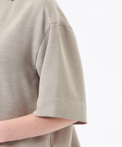 MACKINTOSH PHILOSOPHY(マッキントッシュ フィロソフィー)の「【WEB&一部店舗限定】ドライタッチオックスシャツ(シャツ/ブラウス・レディース・ダークネイビー/ベージュ・36/38)」の9枚目の写真