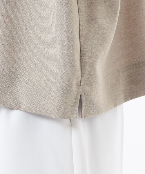 MACKINTOSH PHILOSOPHY(マッキントッシュ フィロソフィー)の「【WEB&一部店舗限定】ドライタッチオックスシャツ(シャツ/ブラウス・レディース・ダークネイビー/ベージュ・36/38)」の10枚目の写真