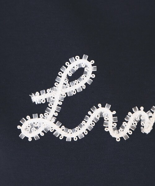 index(インデックス)の「【接触冷感/UVケア】リボンテープロゴTシャツ《洗濯機OK》(Tシャツ/カットソー・レディース・オフホワイト/ネイビー系5/ピンク/ダークグレー・40/38/36)」の20枚目の写真