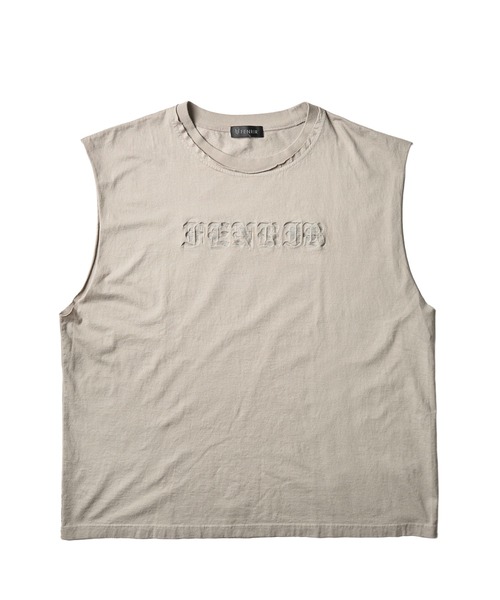FENRIR(FENRIR)の「プリントノースリーブ(Tシャツ/カットソー・メンズ・グレー/ブラック・LARGE/MEDIUM)」の1枚目の写真