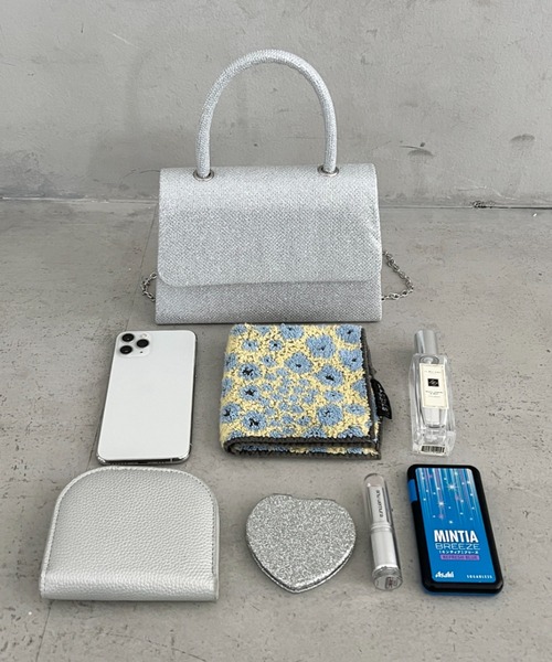 MYMOOD.(マイムード)の「2WAYスクエアハンドバッグ ショルダーバッグ パーティーバッグ結婚式 オケージョン パーティー お呼ばれ(クラッチバッグ・レディース・ゴールド/ブラック/シルバー・FREE)」の17枚目の写真