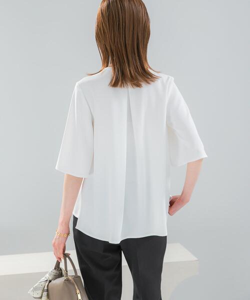 URBAN RESEARCH ROSSO WOMEN(アーバンリサーチ ロッソ)の「2WAYウォッシャブルフレアスリーブ ブラウス(シャツ/ブラウス・レディース・ブルー系その他/ブラック/オフホワイト・FREE)」の8枚目の写真