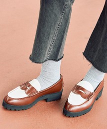 The Kenford Fineshoes TANK SOLE LOAFERS / DARK BROWN W